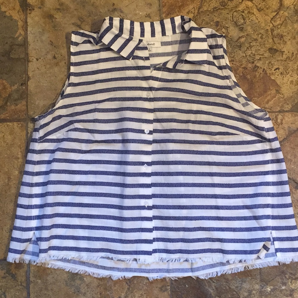 GUC Madewell Stripes Sleeveless Top